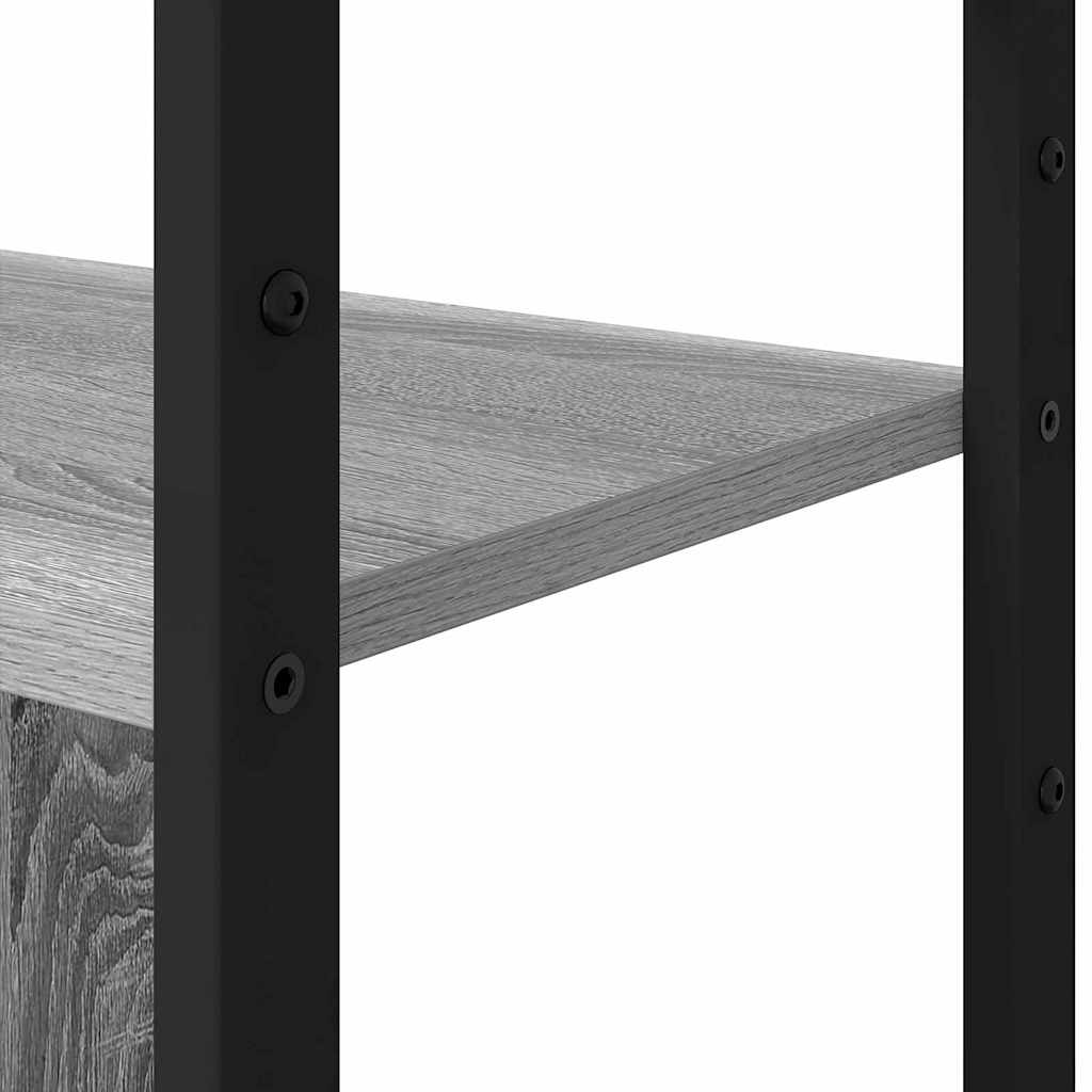 Bücherregal 80 x 30 x 155,5 cm Holzwerkstoff Grau Sonoma