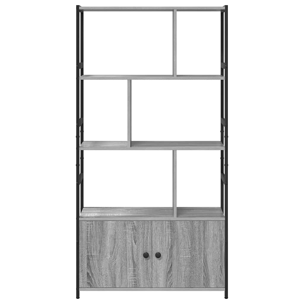 Bücherregal 80 x 30 x 155,5 cm Holzwerkstoff Grau Sonoma