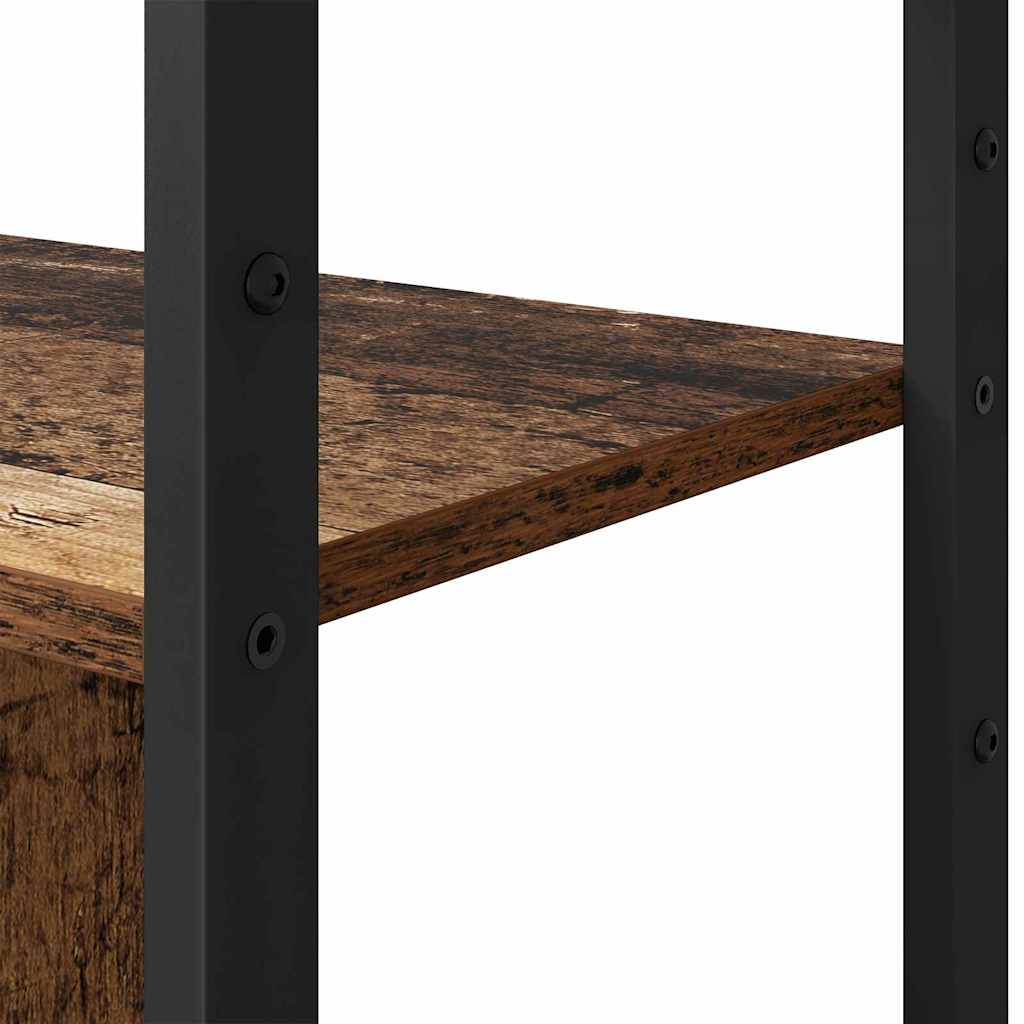 Bücherregal 80 x 30 x 155,5 cm Holzwerkstoff Altholz