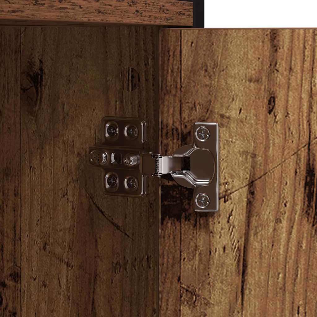 Bücherregal 80 x 30 x 155,5 cm Holzwerkstoff Altholz