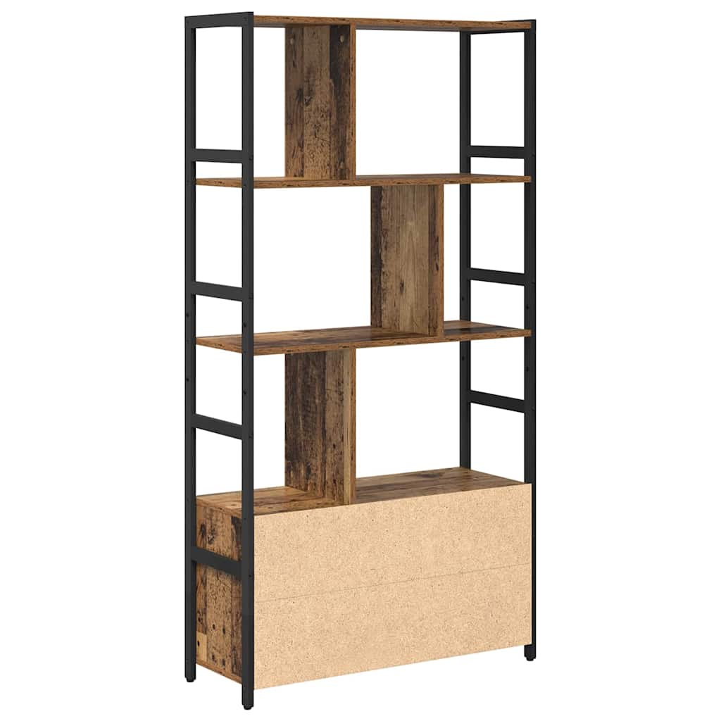 Bücherregal 80 x 30 x 155,5 cm Holzwerkstoff Altholz