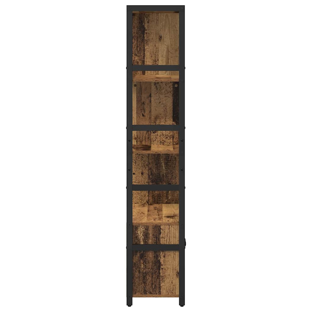 Bücherregal 80 x 30 x 155,5 cm Holzwerkstoff Altholz
