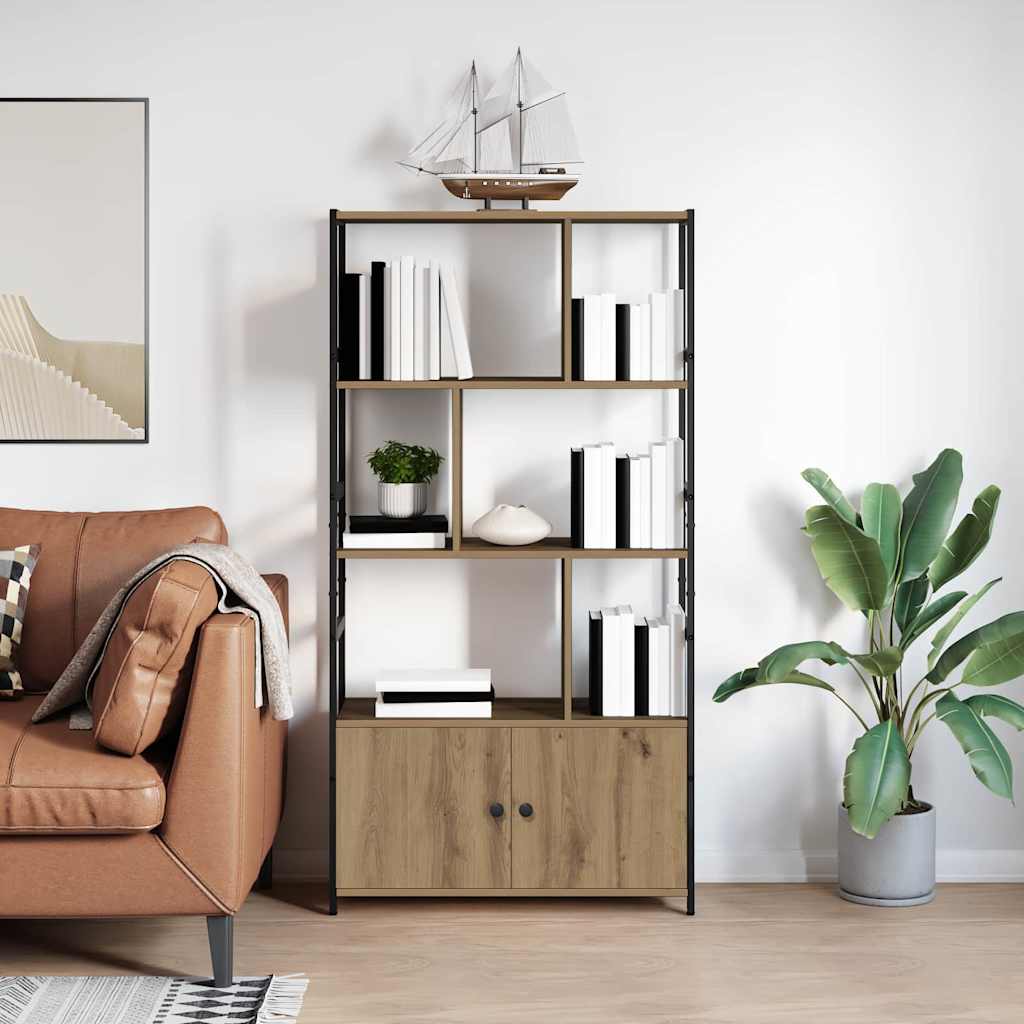 Bücherregal 80 x 30 x 155,5 cm Holzwerkstoff Artisan-Eiche