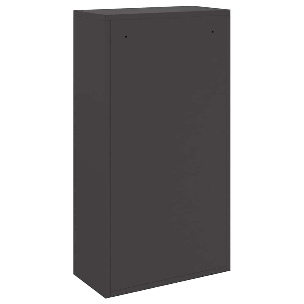 Paketdrop-Box mit Speicher Schwarz 44 x 22 x 82 cm Stahl