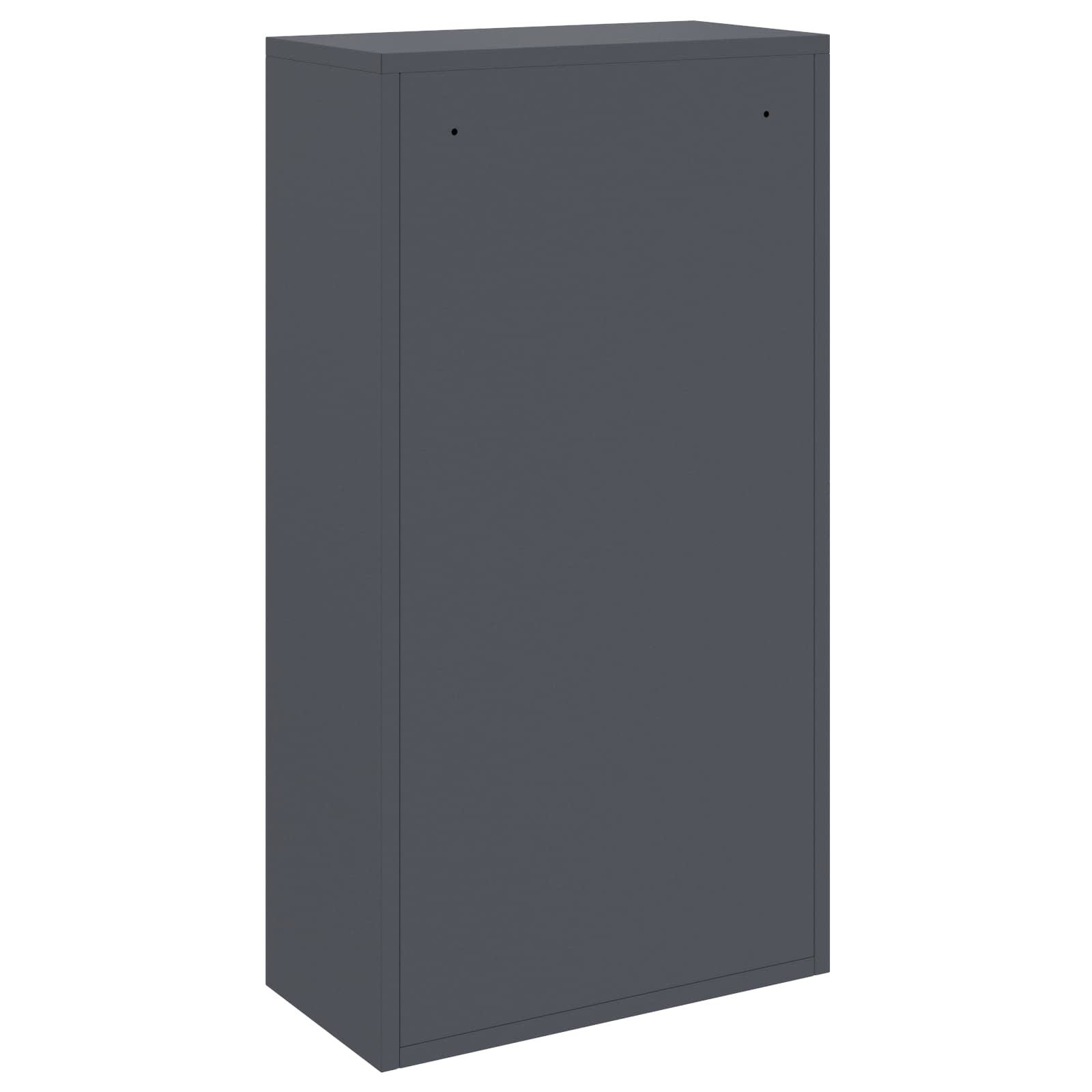 Paketdrop-Box mit Speicher Anthrazit 44 x 22 x 82 cm Stahl
