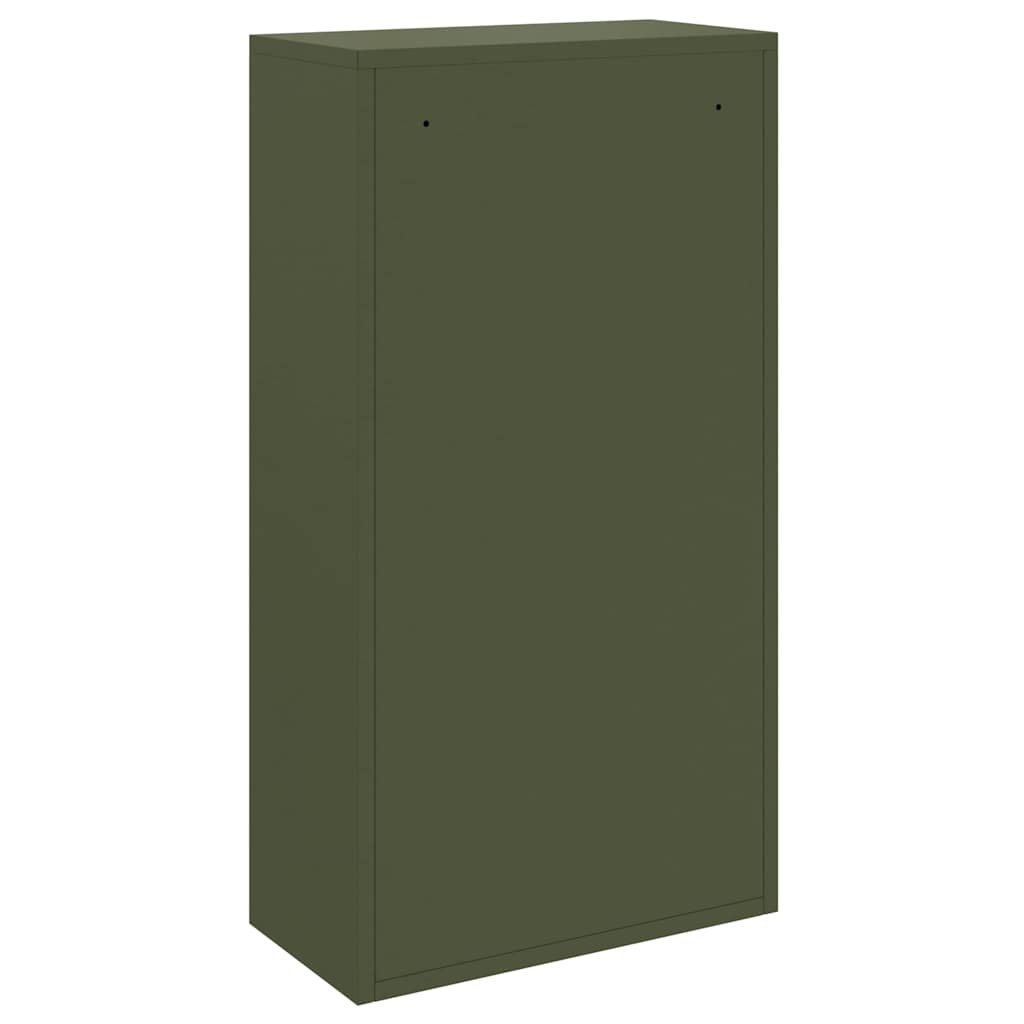 Paketdrop-Box mit Speicher Olive Grün 44 x 22 x 82 cm Stahl