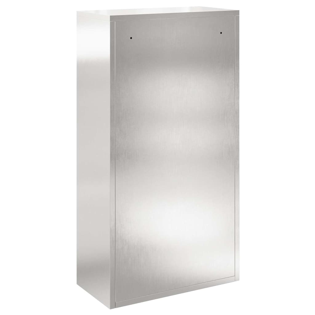 Paketdrop-Box mit Speicher Silber 44 x 22 x 82 cm Edelstahl