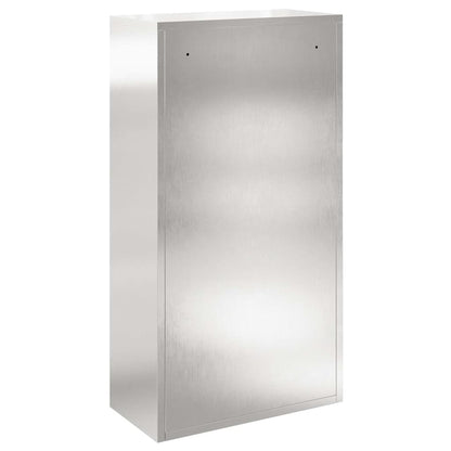 Paketdrop-Box mit Speicher Silber 44 x 22 x 82 cm Edelstahl