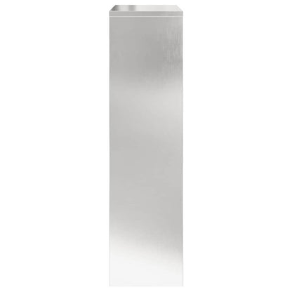 Paketdrop-Box mit Speicher Silber 44 x 22 x 82 cm Edelstahl