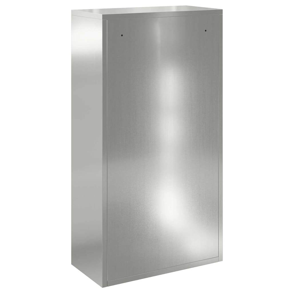 Paketdrop-Box mit Tür Silber 44 x 22 x 82 cm Verzinkter Stahl