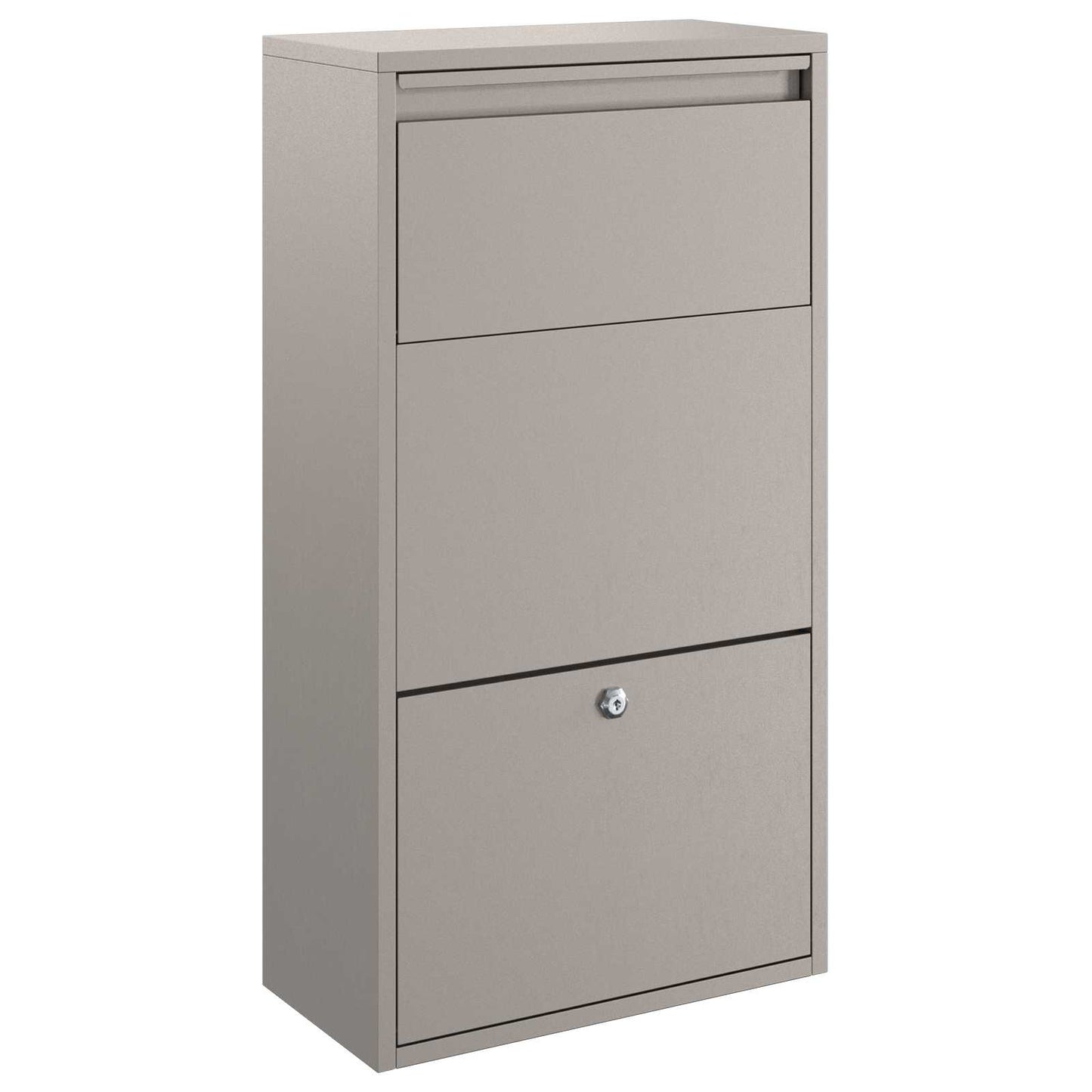 Paketdrop-Box mit Tür Rostig 44 x 22 x 82 cm Wetterfeststahl