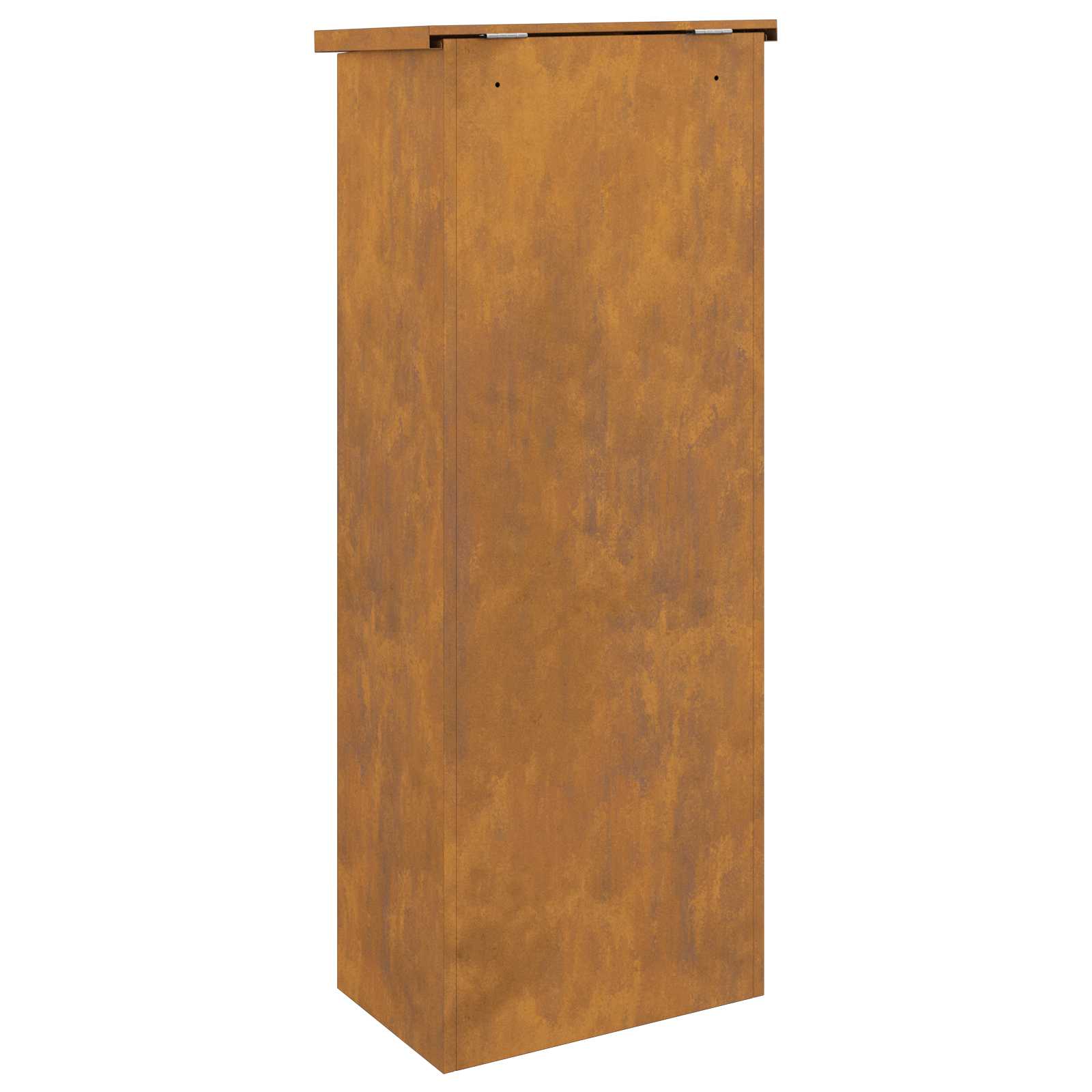 Paketdrop-Box Rostig 44,5 x 29 x 110,5 cm Wetterfeststahl