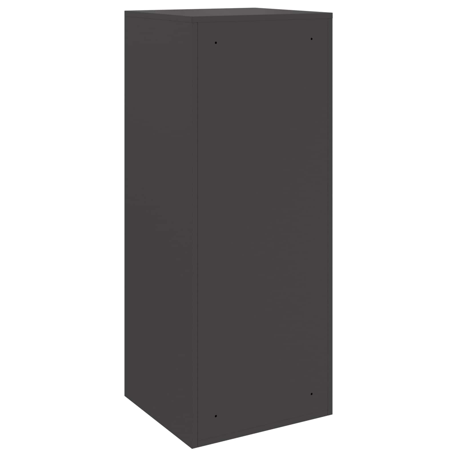 Paketdrop-Box mit Speicher Schwarz 41 x 38 x 103 cm Stahl