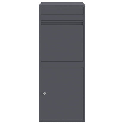 Paketdrop-Box mit Speicher Anthrazit 41 x 38 x 103 cm Stahl
