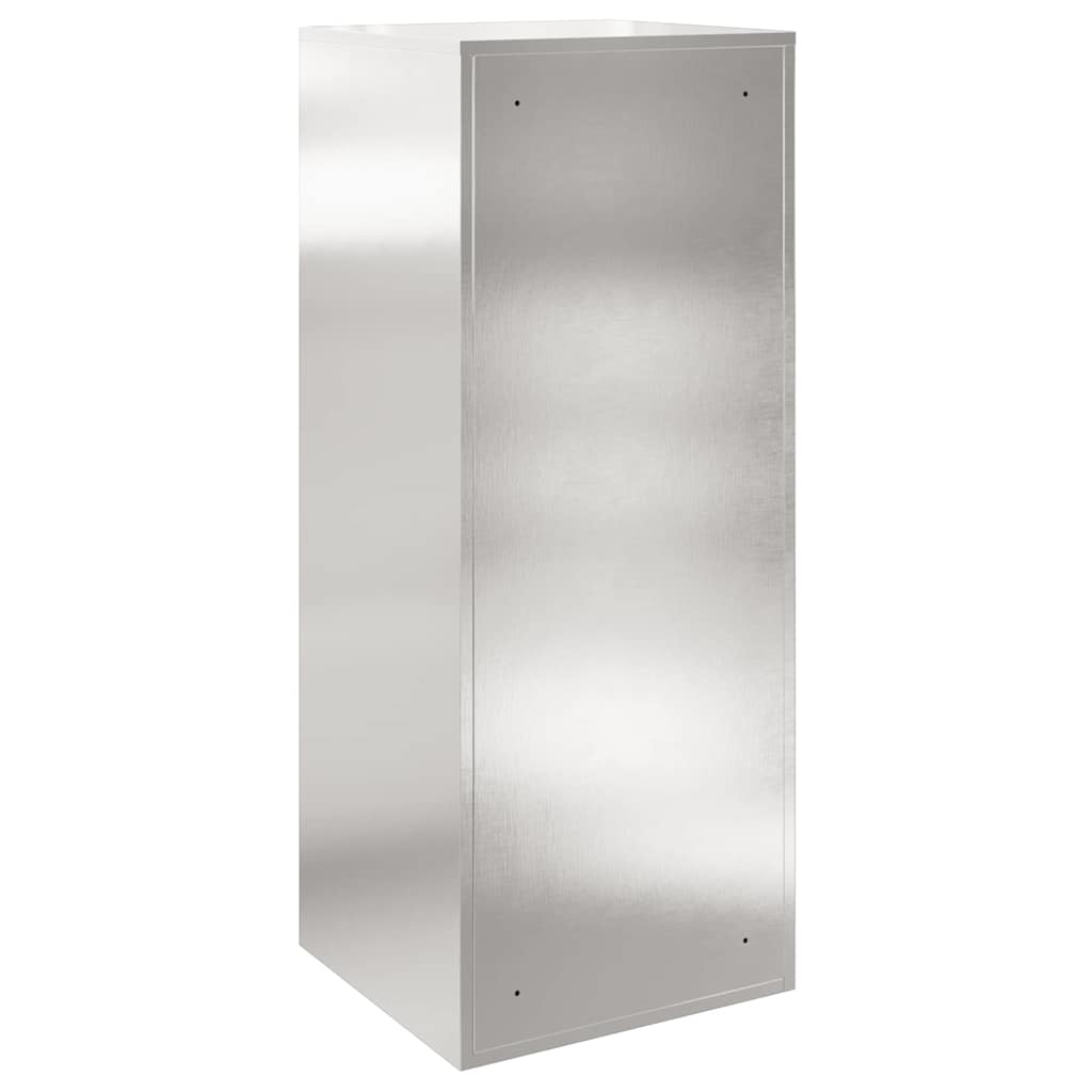 Paketdrop-Box mit Speicher Silber 41 x 38 x 103 cm Edelstahl