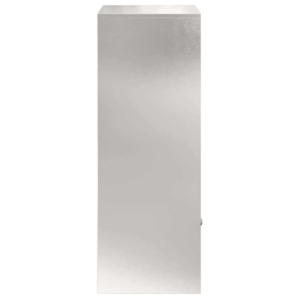 Paketdrop-Box mit Speicher Silber 41 x 38 x 103 cm Edelstahl