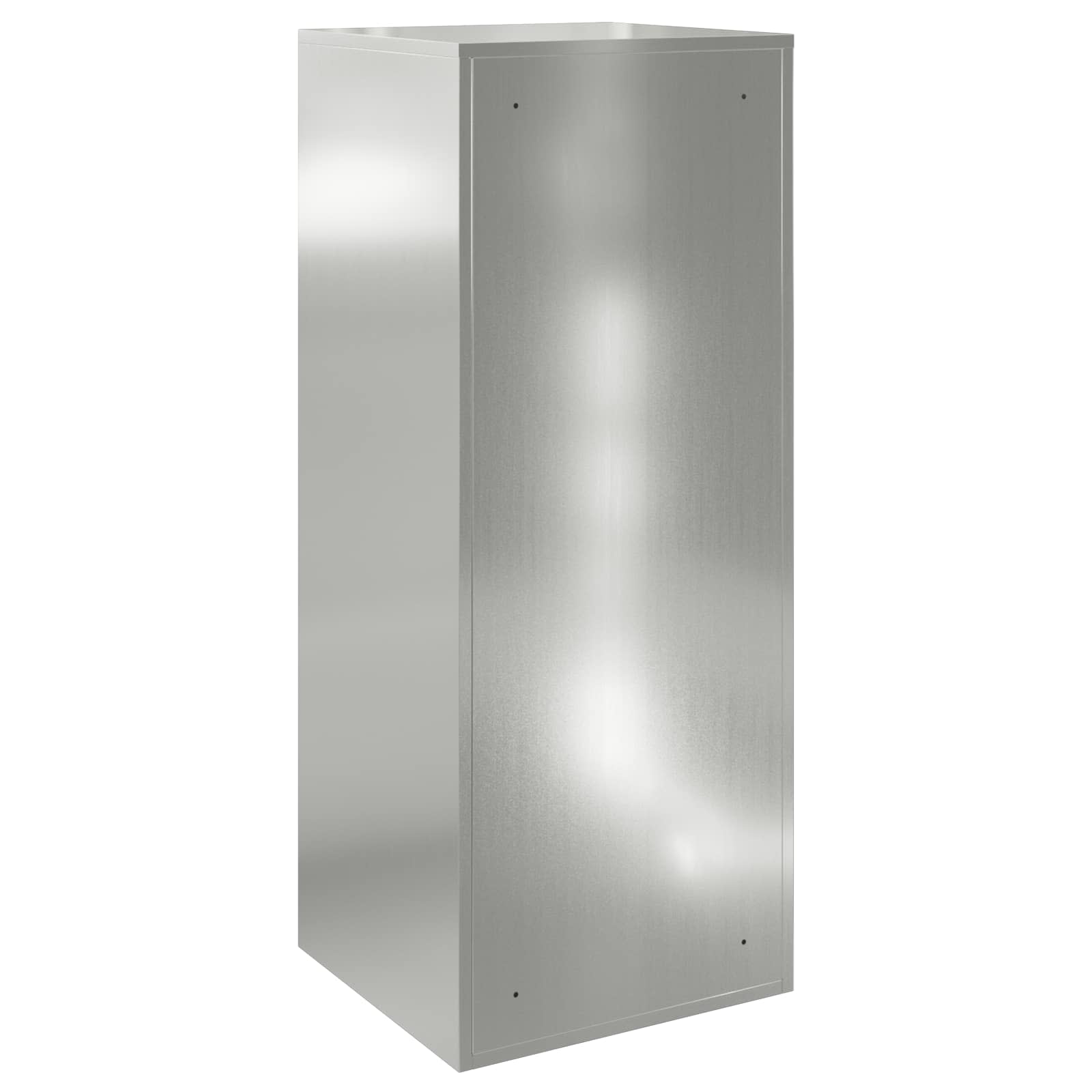 Paketdrop-Box mit Tür Silber 41 x 38 x 103 cm Verzinkter Stahl