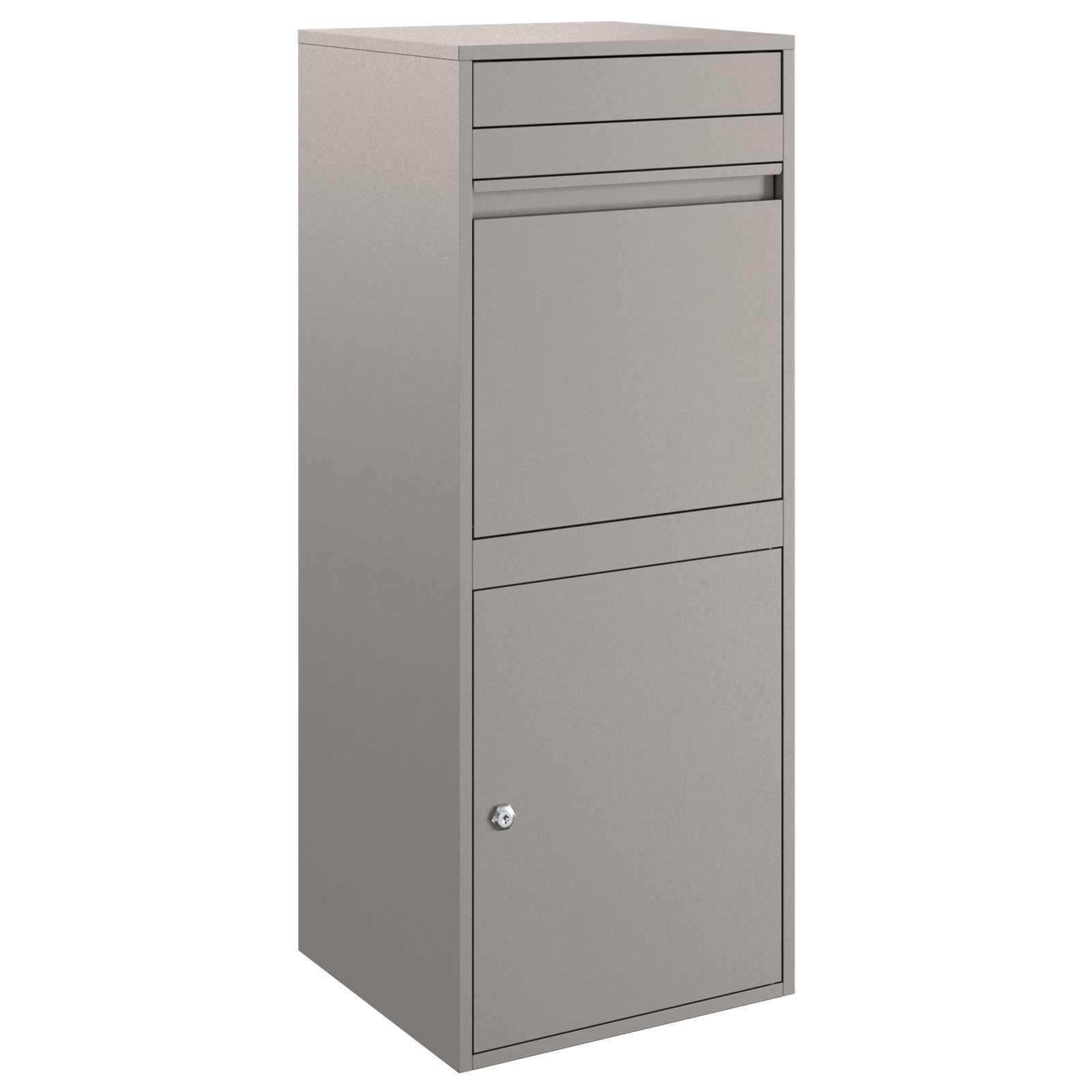 Paketdrop-Box Rostoptik 41 x 38 x 103 cm Wetterfeststahl