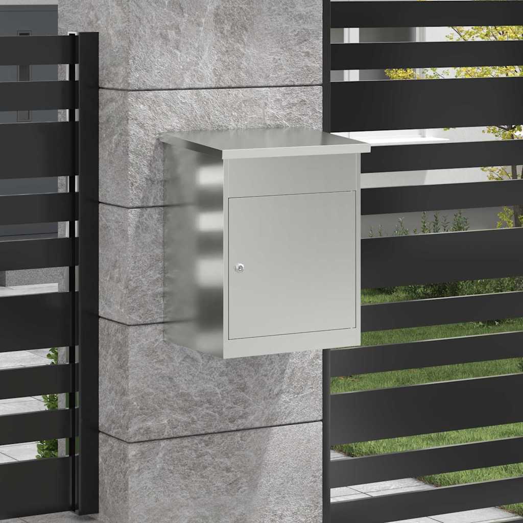 Paketdrop-Box Schwarz 47,5 x 38 x 59 cm Verzinkter Stahl