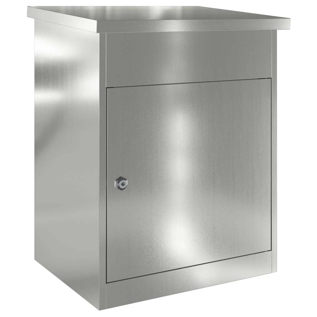 Paketdrop-Box Schwarz 47,5 x 38 x 59 cm Verzinkter Stahl