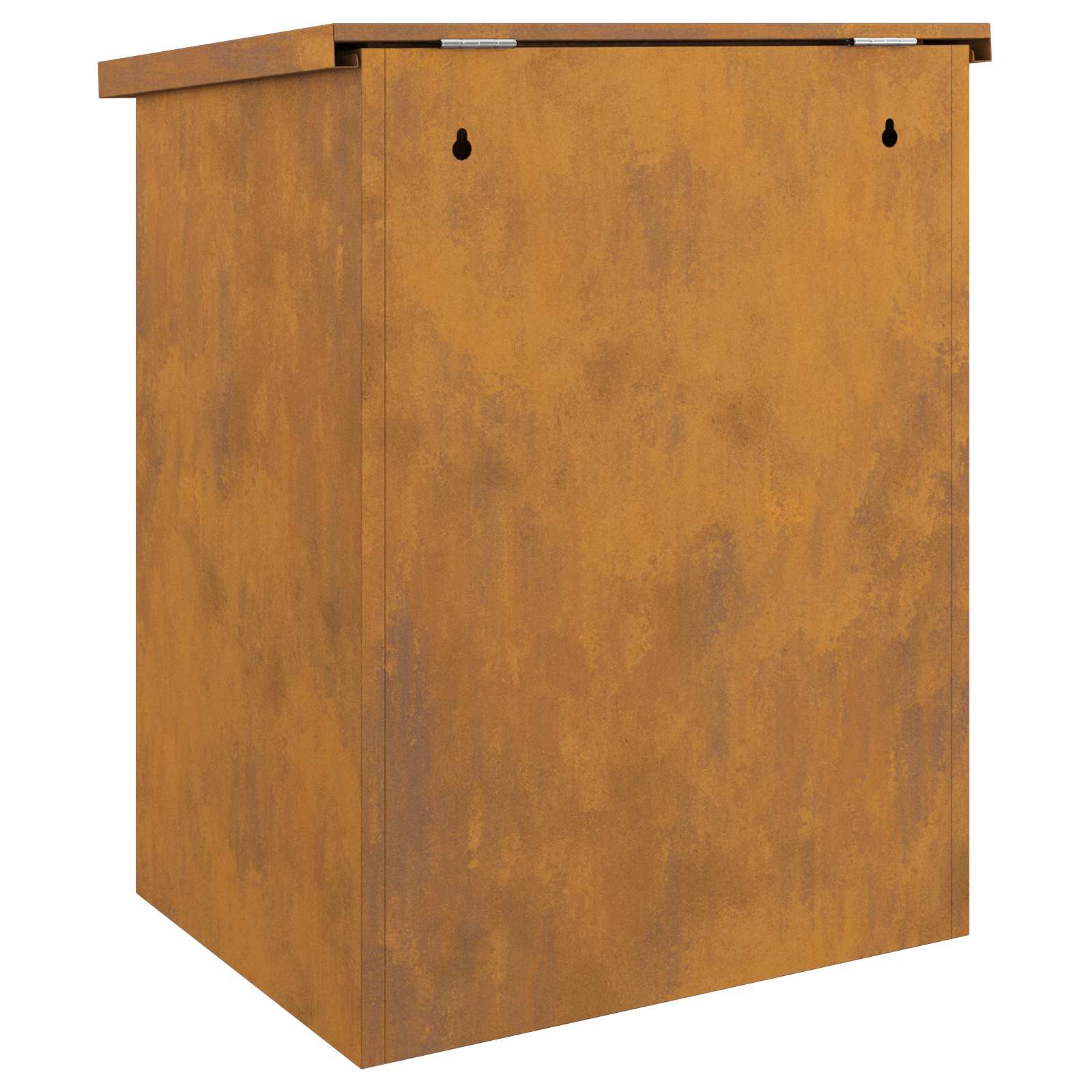 Paketdrop-Box mit Tür Rostig 47,5 x 38 x 59 cm Wetterfeststahl