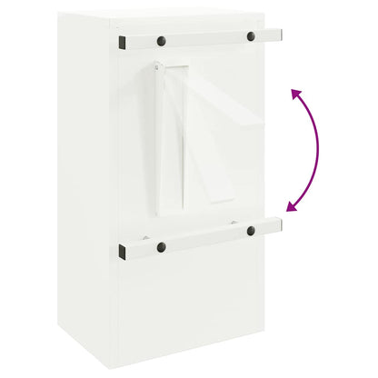 Briefkasten mit Speicher mit Tür Weiß 30 x 20 x 55 cm Stahl