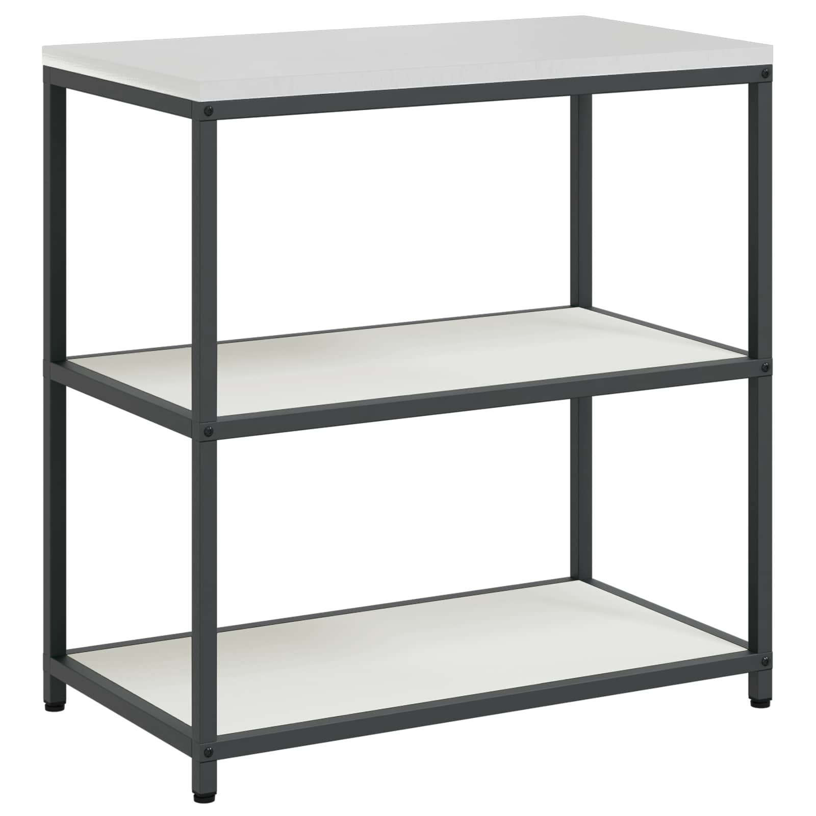 Küchenregal HATTEM Weiß 90 x 50 x 92 cm Stahl