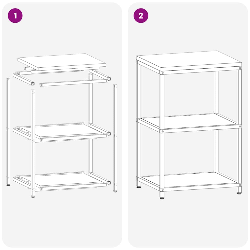 Küchenlageregal mit Regal mit Speicher Olivgrün Stahl