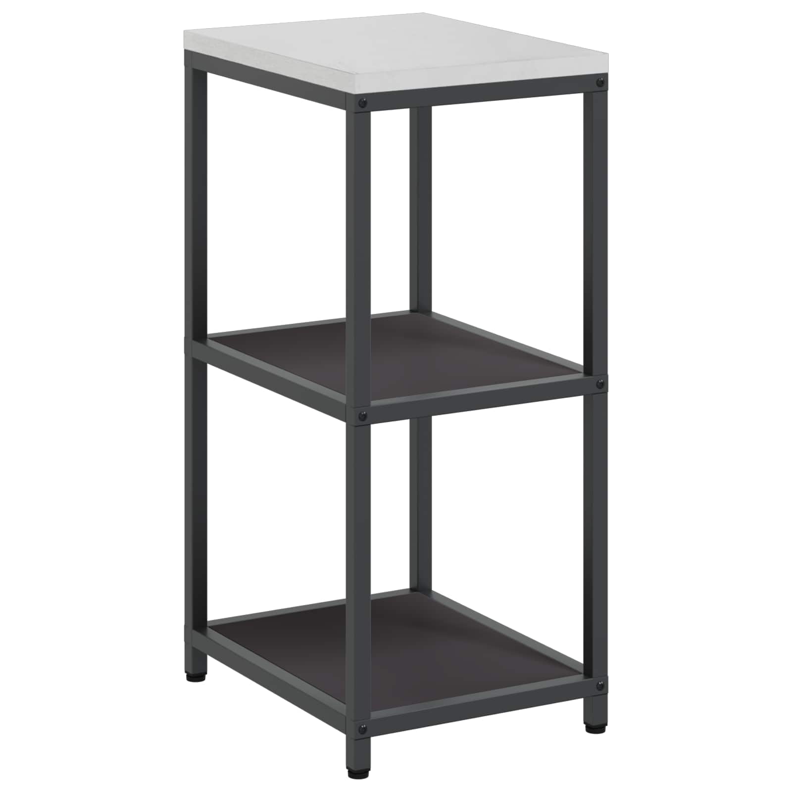 Küchenregal HATTEM Schwarz 40 x 50 x 92 cm Stahl