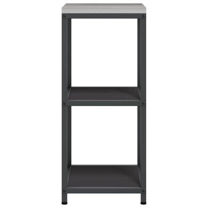 Küchenregal HATTEM Schwarz 40 x 50 x 92 cm Stahl