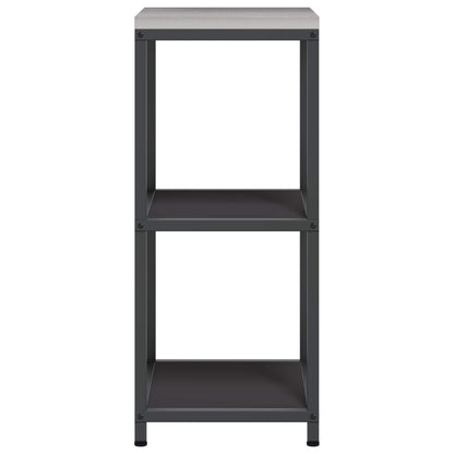 Küchenregal HATTEM Schwarz 40 x 50 x 92 cm Stahl
