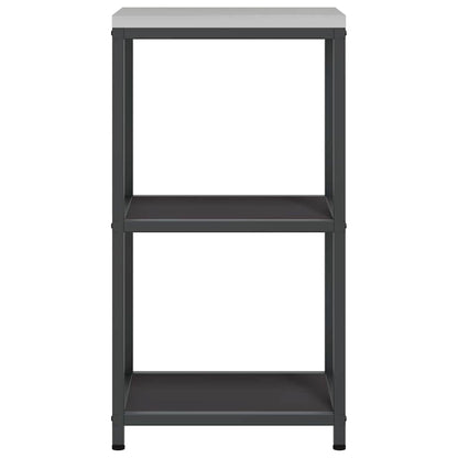 Küchenregal HATTEM Schwarz 40 x 50 x 92 cm Stahl