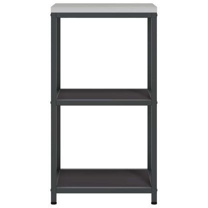 Küchenregal HATTEM Schwarz 40 x 50 x 92 cm Stahl