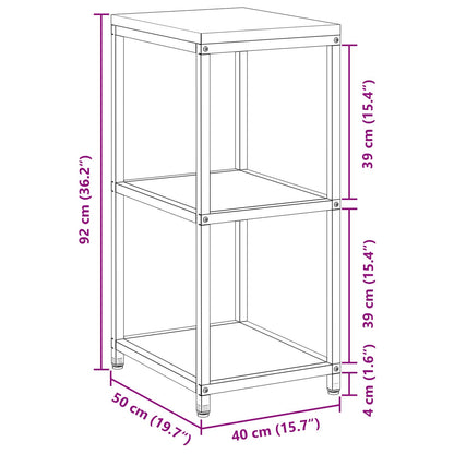 Küchenregal HATTEM Anthrazit 40 x 50 x 92 cm Stahl
