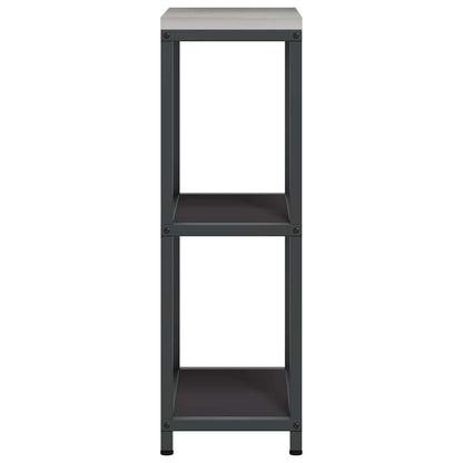 Küchenregal HATTEM Schwarz 30 x 50 x 92 cm Stahl
