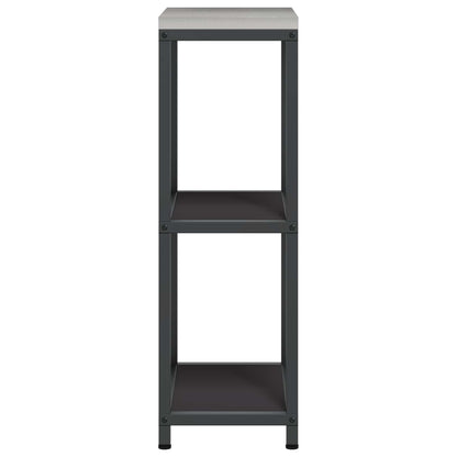Küchenregal HATTEM Schwarz 30 x 50 x 92 cm Stahl