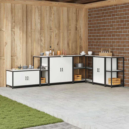 Küchenregal HATTEM Weiß 30 x 50 x 92 cm Stahl
