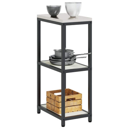 Küchenregal HATTEM Weiß 30 x 50 x 92 cm Stahl