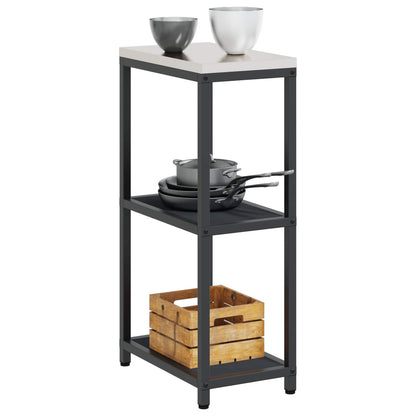 Küchenregal HATTEM Anthrazit 30 x 50 x 92 cm Stahl