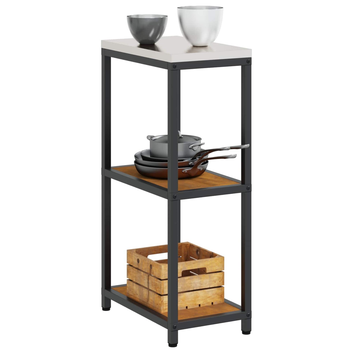 Küchenregal HATTEM Rostig 30 x 50 x 92 cm Stahl