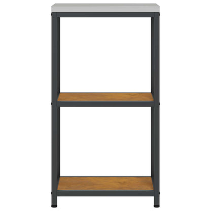 Küchenregal HATTEM Rostig 30 x 50 x 92 cm Stahl