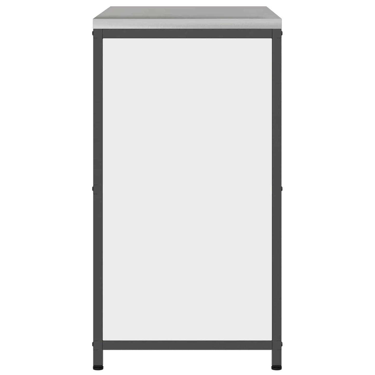 Küchenaufbewahrungsschrank HATTEM Weiß 90 x 50 x 92 cm Stahl