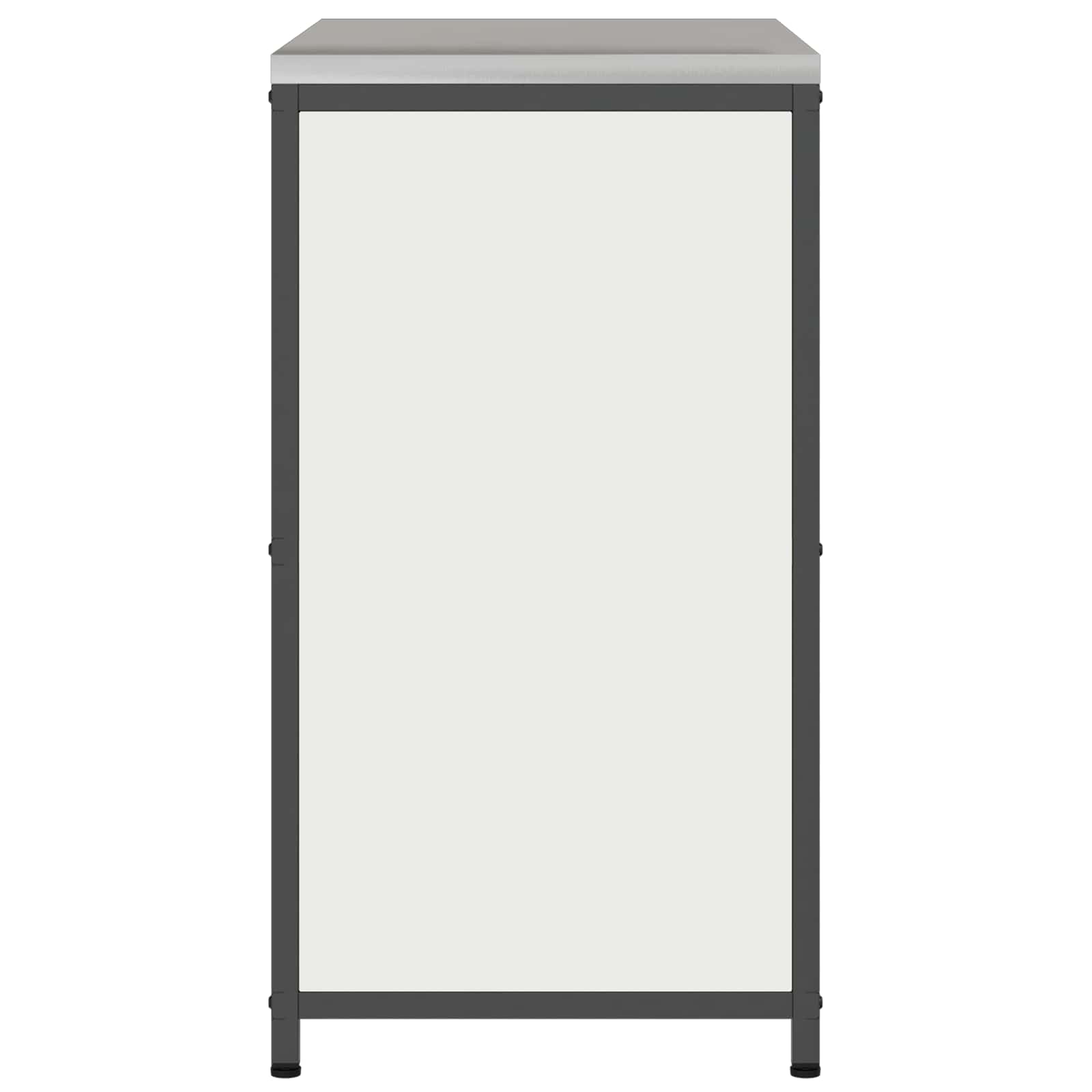 Küchenaufbewahrungsschrank HATTEM Weiß 90 x 50 x 92 cm Stahl
