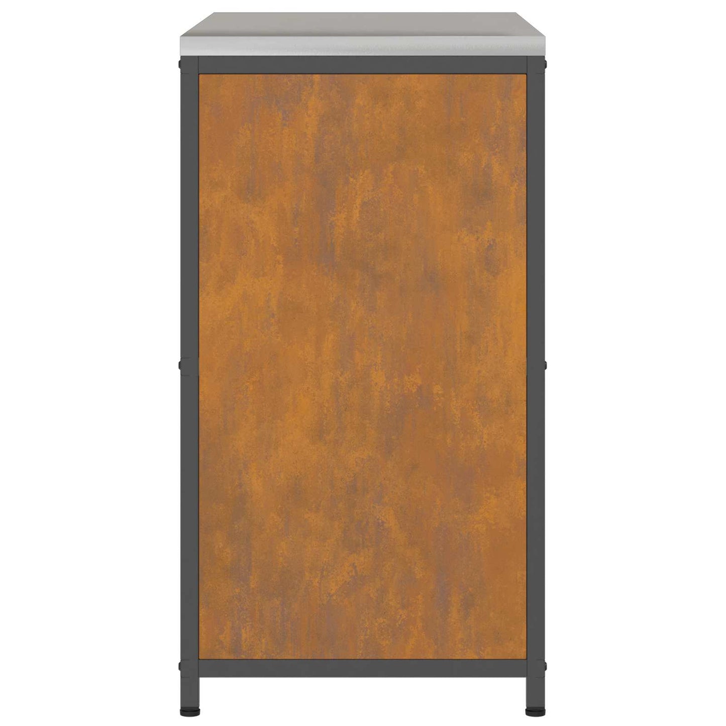 Küchenaufbewahrungsschrank HATTEM Rostig 90 x 50 x 92 cm Stahl