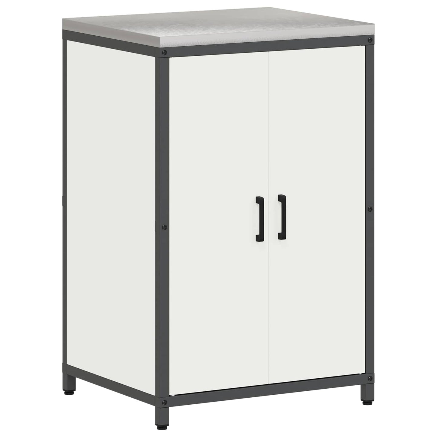 Küchenaufbewahrungsschrank HATTEM Weiß 60 x 50 x 92 cm Stahl