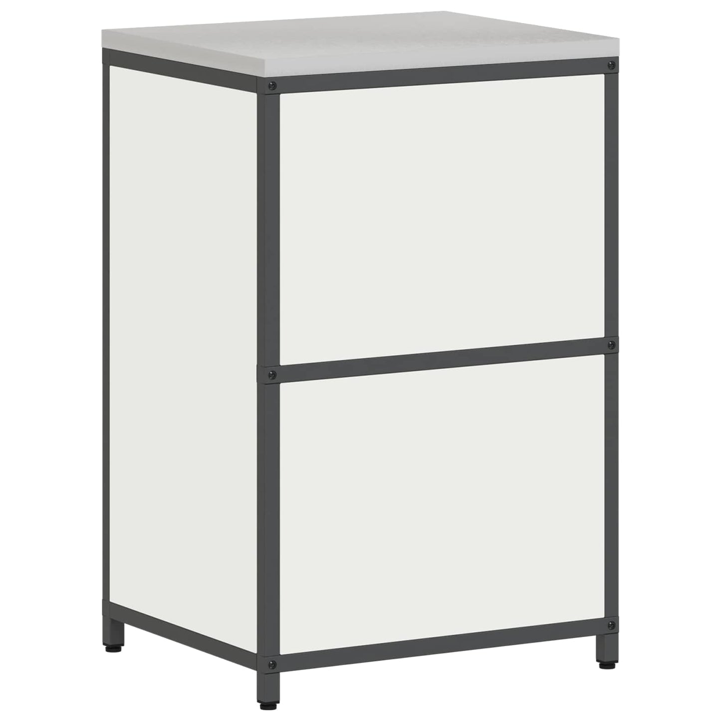 Küchenaufbewahrungsschrank HATTEM Weiß 60 x 50 x 92 cm Stahl