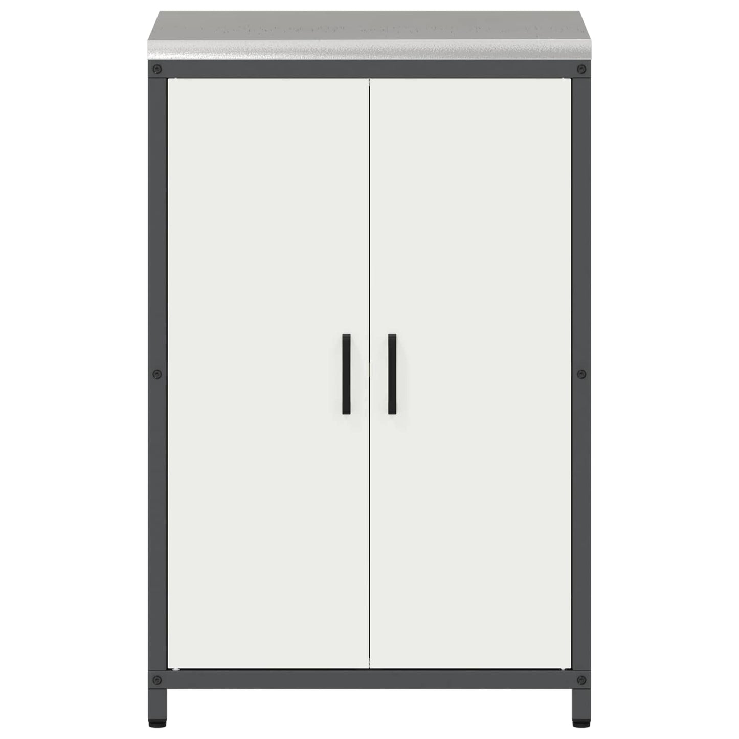Küchenaufbewahrungsschrank HATTEM Weiß 60 x 50 x 92 cm Stahl