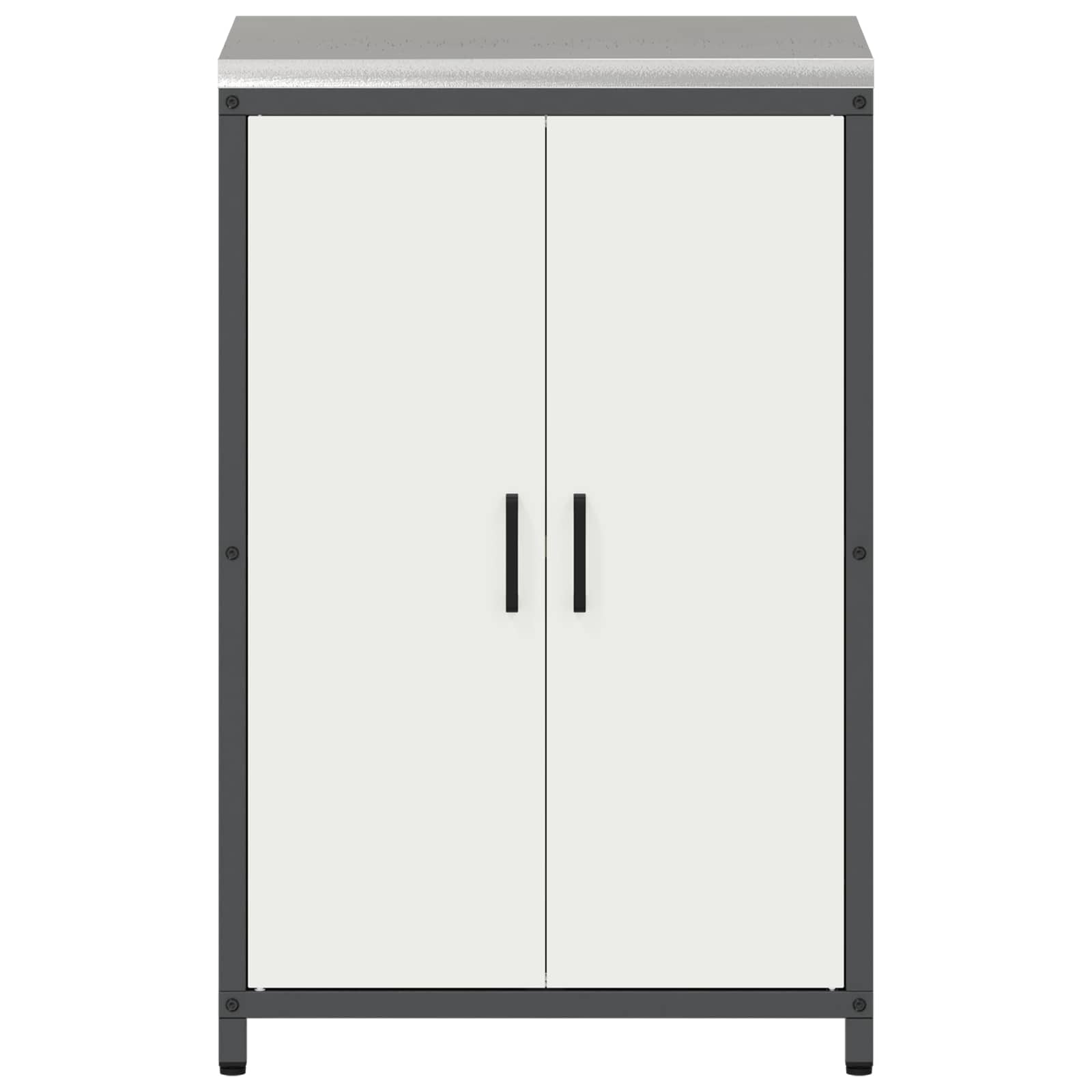 Küchenaufbewahrungsschrank HATTEM Weiß 60 x 50 x 92 cm Stahl