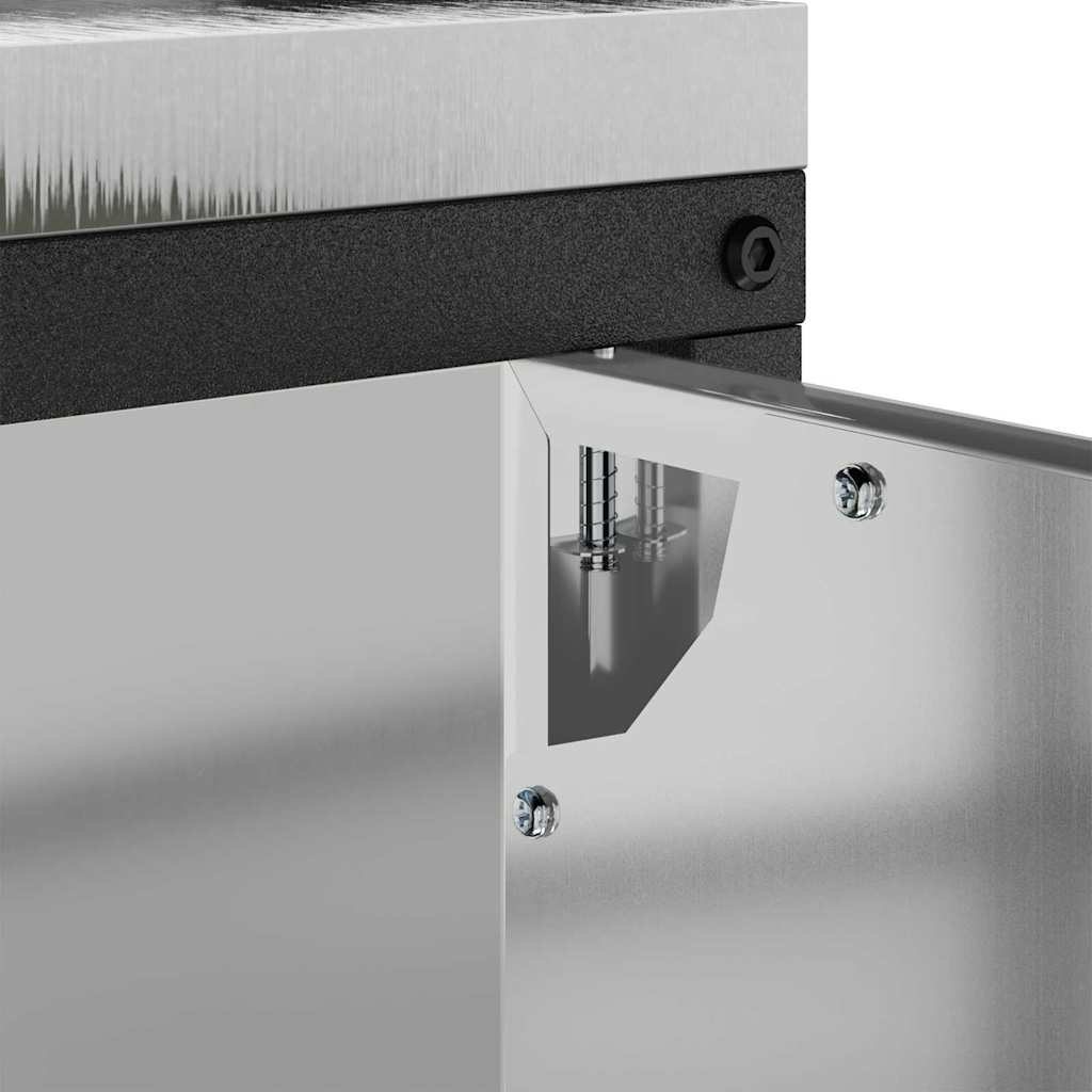 Küchenlagerregal mit Regal mit Speicher Silber Verzinkter Stahl