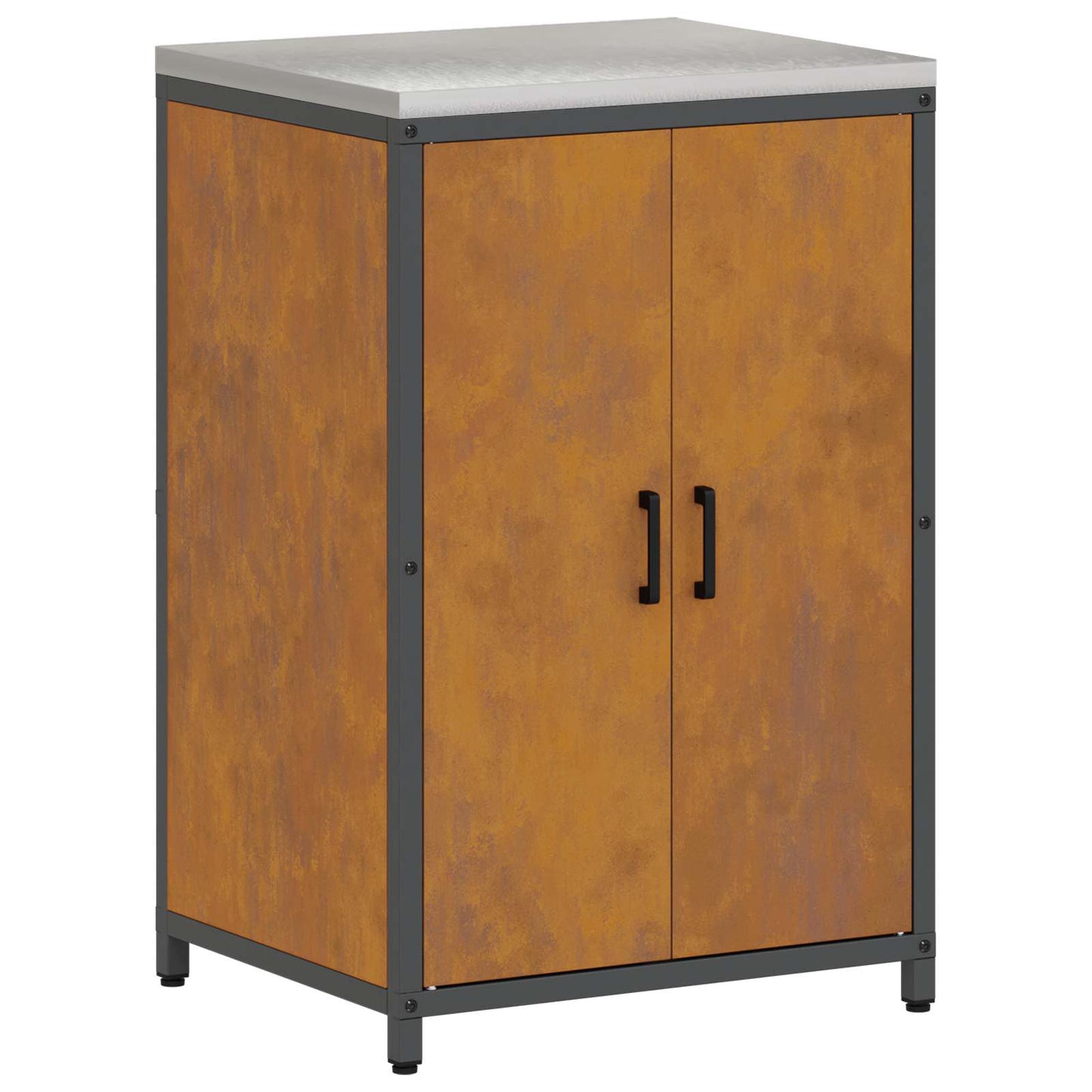 Küchenaufbewahrungsschrank HATTEM Rostig 60 x 50 x 92 cm Stahl